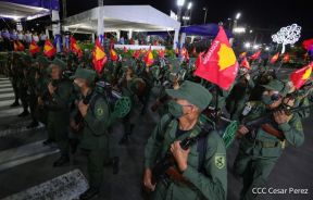 Desfile Militar “Pueblo Ejército” en saludo al 43 aniversario de fundación del Ejército de Nicaragua
