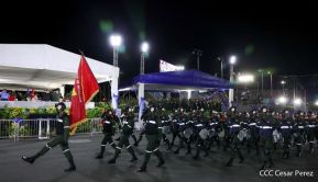 Desfile Militar “Pueblo Ejército” en saludo al 43 aniversario de fundación del Ejército de Nicaragua