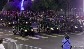 Desfile Militar “Pueblo Ejército” en saludo al 43 aniversario de fundación del Ejército de Nicaragua