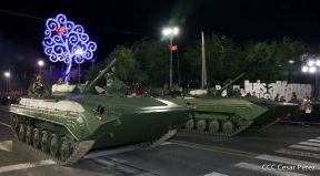 Desfile Militar “Pueblo Ejército” en saludo al 43 aniversario de fundación del Ejército de Nicaragua