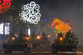 Desfile Militar “Pueblo Ejército” en saludo al 43 aniversario de fundación del Ejército de Nicaragua