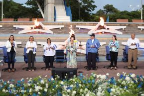 Acto de Recibimiento de la Antorcha de la Libertad y la Hermandad Centroamericana
