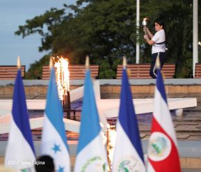 Acto de Recibimiento de la Antorcha de la Libertad y la Hermandad Centroamericana