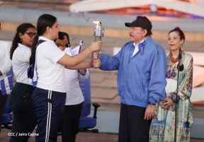 Acto de Recibimiento de la Antorcha de la Libertad y la Hermandad Centroamericana