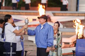 Acto de Recibimiento de la Antorcha de la Libertad y la Hermandad Centroamericana