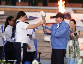 Acto de Recibimiento de la Antorcha de la Libertad y la Hermandad Centroamericana