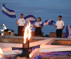 Acto de Recibimiento de la Antorcha de la Libertad y la Hermandad Centroamericana