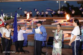 Acto de Recibimiento de la Antorcha de la Libertad y la Hermandad Centroamericana