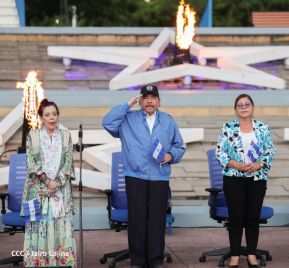 Acto de Recibimiento de la Antorcha de la Libertad y la Hermandad Centroamericana