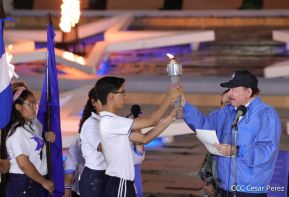 Acto de Recibimiento de la Antorcha de la Libertad y la Hermandad Centroamericana
