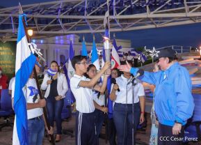 Acto de Recibimiento de la Antorcha de la Libertad y la Hermandad Centroamericana