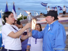 Acto de Recibimiento de la Antorcha de la Libertad y la Hermandad Centroamericana