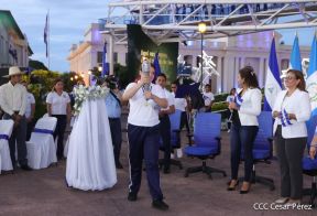 Acto de Recibimiento de la Antorcha de la Libertad y la Hermandad Centroamericana