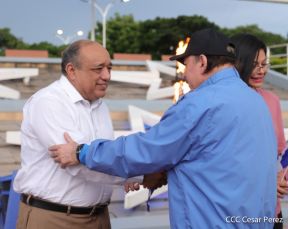 Acto de Recibimiento de la Antorcha de la Libertad y la Hermandad Centroamericana