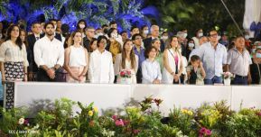 Presidente Daniel Ortega y Vicepresidenta Rosario Murillo presidieron acto del 43 Aniversario de la Policía Nacional