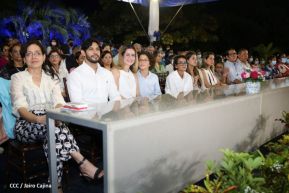 Presidente Daniel Ortega y Vicepresidenta Rosario Murillo presidieron acto del 43 Aniversario de la Policía Nacional