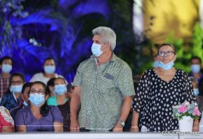 Presidente Daniel Ortega y Vicepresidenta Rosario Murillo presidieron acto del 43 Aniversario de la Policía Nacional