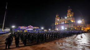 Presidente Daniel Ortega y Vicepresidenta Rosario Murillo presidieron acto del 43 Aniversario de la Policía Nacional