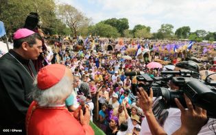 Carretas peregrinas llegan a Popoyuapa en un ambiente de fe y devoción