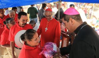 Carretas peregrinas llegan a Popoyuapa en un ambiente de fe y devoción
