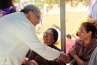 Carretas peregrinas llegan a Popoyuapa en un ambiente de fe y devoción
