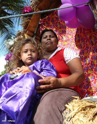 Carretas peregrinas llegan a Popoyuapa en un ambiente de fe y devoción
