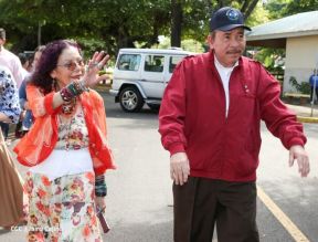 Presidente Daniel Ortega y Vicepresidenta Rosario Murillo votan en Elecciones Soberanas 2022