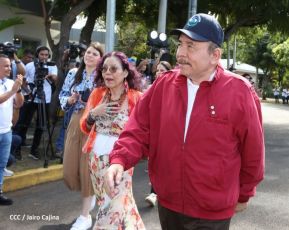 Presidente Daniel Ortega y Vicepresidenta Rosario Murillo votan en Elecciones Soberanas 2022