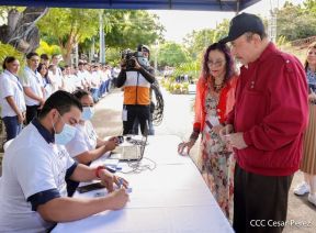 Presidente Daniel Ortega y Vicepresidenta Rosario Murillo votan en Elecciones Soberanas 2022