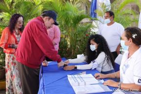 Presidente Daniel Ortega y Vicepresidenta Rosario Murillo votan en Elecciones Soberanas 2022