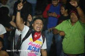 Fiesta de la Militancia Sandinista en la Plaza de Las Victorias