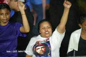 Fiesta de la Militancia Sandinista en la Plaza de Las Victorias