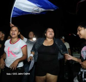 Fiesta de la Militancia Sandinista en la Plaza de Las Victorias