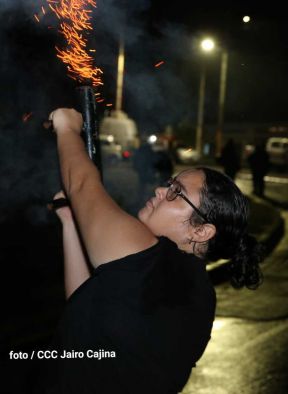 Fiesta de la Militancia Sandinista en la Plaza de Las Victorias
