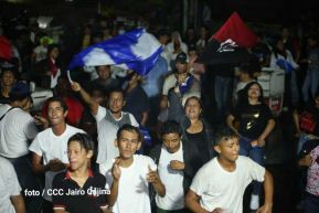Fiesta de la Militancia Sandinista en la Plaza de Las Victorias