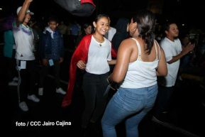 Fiesta de la Militancia Sandinista en la Plaza de Las Victorias