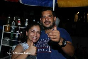 Fiesta de la Militancia Sandinista en la Plaza de Las Victorias