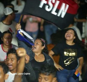 Fiesta de la Militancia Sandinista en la Plaza de Las Victorias