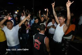 Fiesta de la Militancia Sandinista en la Plaza de Las Victorias