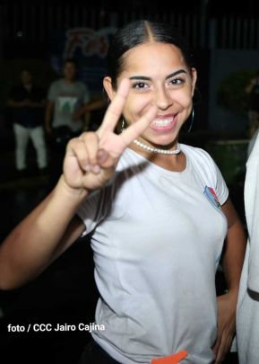 Fiesta de la Militancia Sandinista en la Plaza de Las Victorias