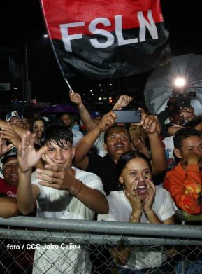 Fiesta de la Militancia Sandinista en la Plaza de Las Victorias