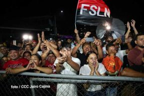 Fiesta de la Militancia Sandinista en la Plaza de Las Victorias