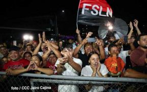 Fiesta de la Militancia Sandinista en la Plaza de Las Victorias