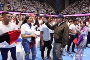 Clausura del Congreso de Juventud Sandinista 19 de Julio