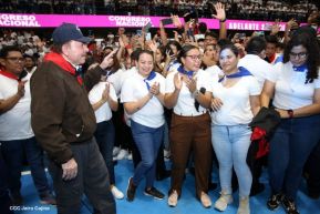 Clausura del Congreso de Juventud Sandinista 19 de Julio