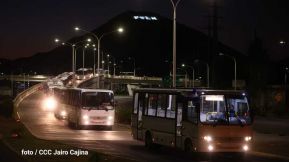 Caravana de 150 buses rusos llegan a la ciudad de Managua