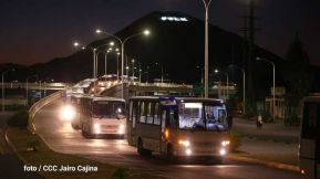 Caravana de 150 buses rusos llegan a la ciudad de Managua