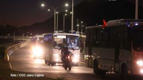 Caravana de 150 buses rusos llegan a la ciudad de Managua