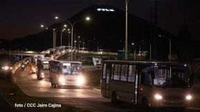 Caravana de 150 buses rusos llegan a la ciudad de Managua
