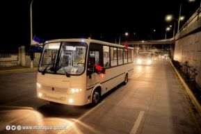 Caravana de 150 buses rusos llegan a la ciudad de Managua